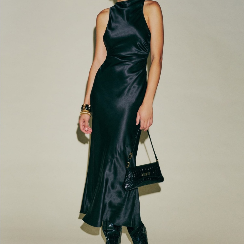 Reformation Casette Silk Dress